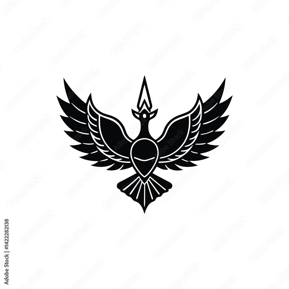 Obraz premium eagle tattoo vector