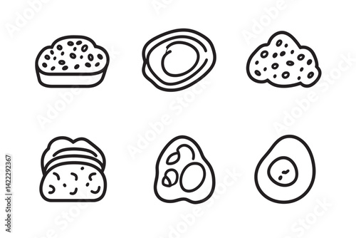Avocado Toast Ultra Minimalist Line Art Design