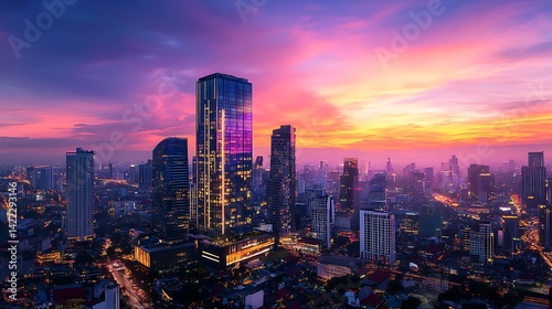 Tech enhanced open office interior design high resolution picture