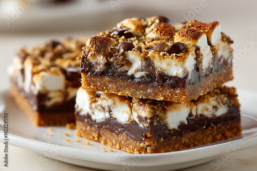 Delicious Homemade Smores Bars with Toasted Marshmallows