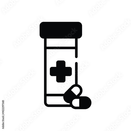 Medicament  icons set in different style vector stock illustration