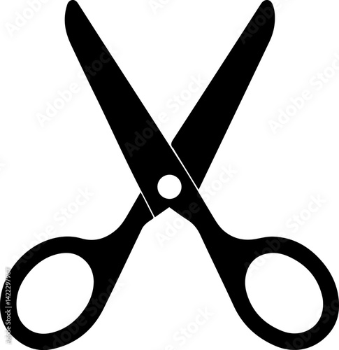 scissor silhouette vector illustration