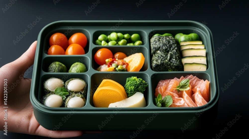 Clean lunchbox with compartments Clean lunchbox with compartments