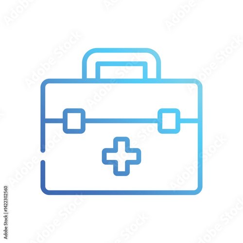 First Aid icons set in different style vector stock illustration
