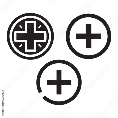 medical symbol vector file plus sign