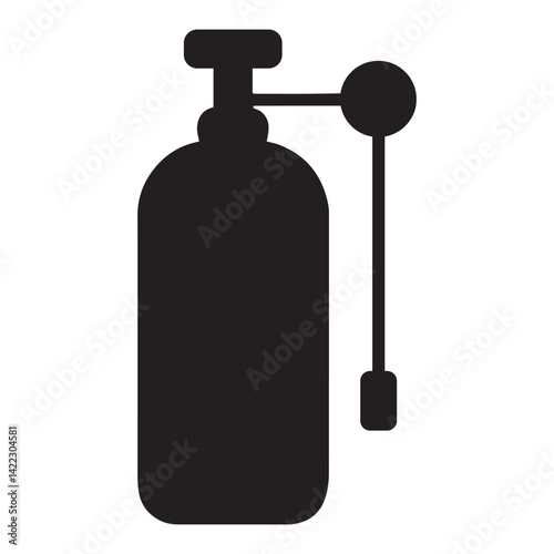 Medical oxygen cylinder vector file
