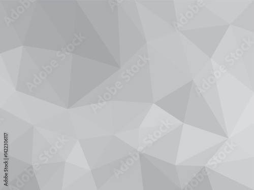 Soft Geometric Polygon Texture in Neutral Gray Tones