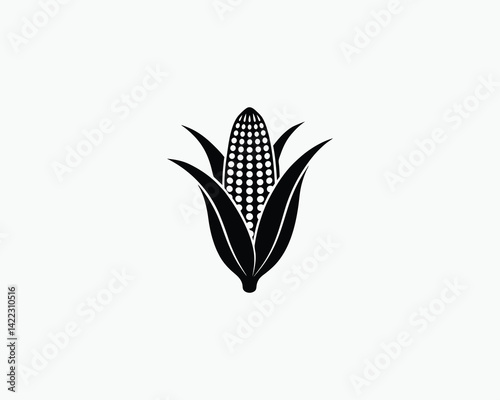 corn golden harvest vegetable vector illustration design 