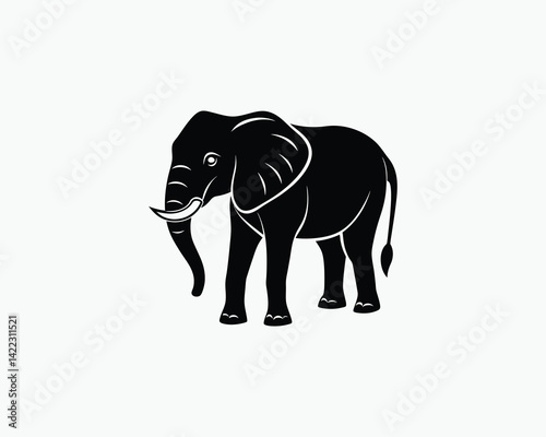 elephant giant safari animal vector illustration design 