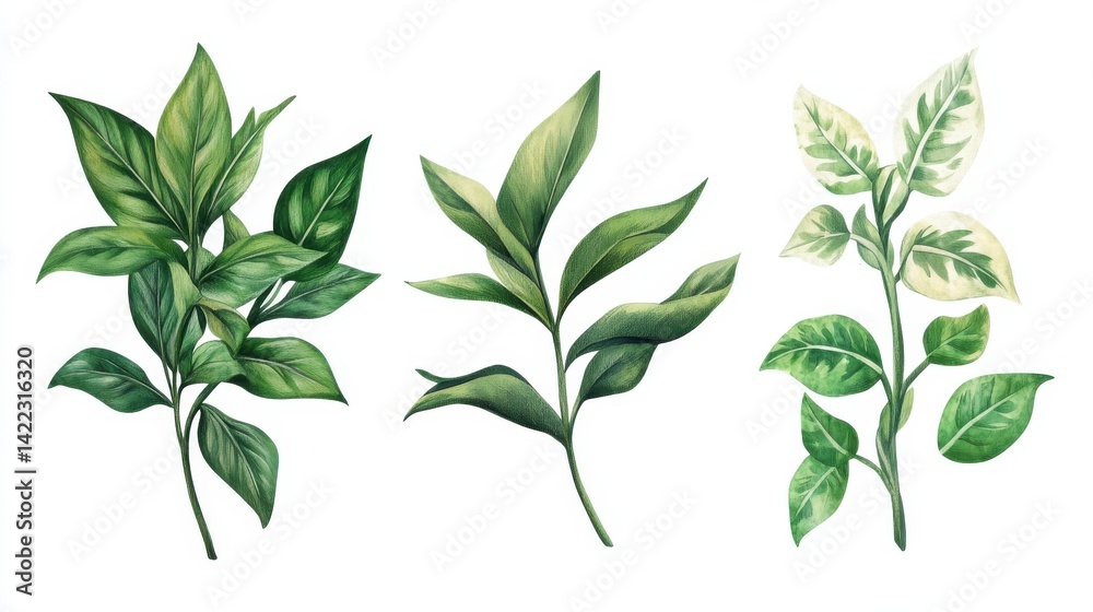 Plant nature hand drawn set. Collection botanical element.Elegante vintage style. Plant nature hand drawn set. Collection botanical element.Elegante vintage style.