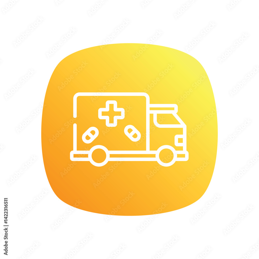 Truck  icons set in different style vector stock illustration