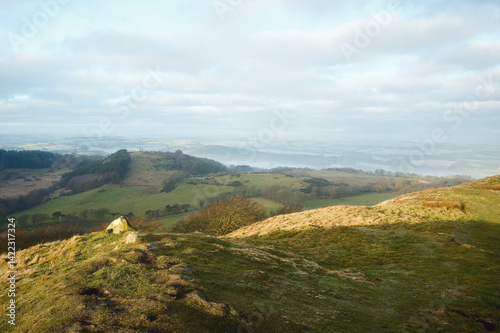 View of a rural Scottish landscape. West Lothian, Scotland