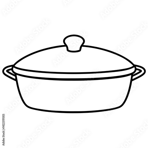 Thanksgiving Casserole Dish AI Graphic – White Background |