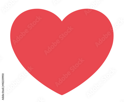 a red love heart shape photo