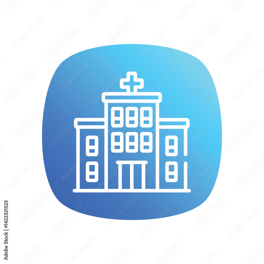 Hospital icons set in different style vector stock illustration Hospital icons set in different style vector stock illustration