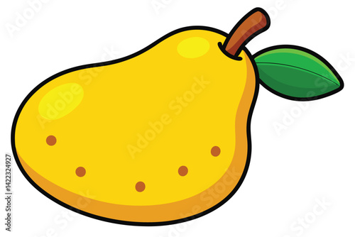 vector pear Sweet, refreshing fruit for vegetarians.