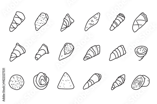 Cannoli Icon Simple Minimalist