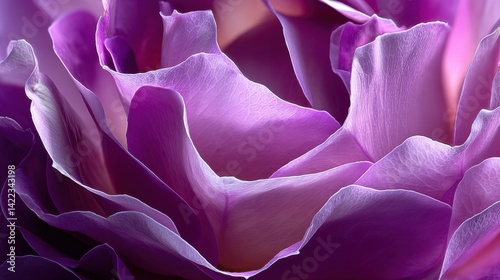 Obraz na płótnie Delicate purple rose petals in soft light creating an abstract floral pattern and texture for backgrounds and artistic compositions w salonie