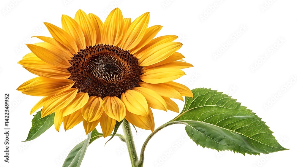 Obraz premium sunflower isolated on white background
