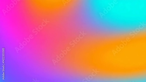 Vibrant smooth color gradient, pink, blue, and orange, abstract colorful background with copy space, wallpaper