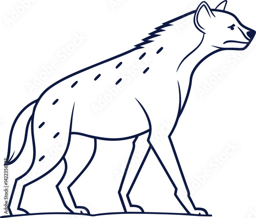 wolf vinyl ready vector illustration