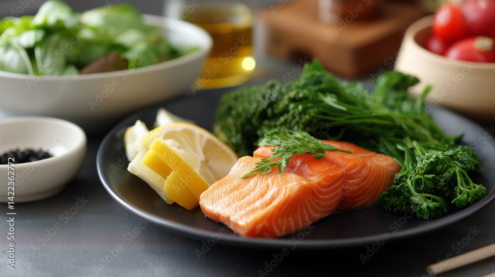 Heart-Healthy Diet with Salmon and Greens for Hypertension Prevention Heart-Healthy Diet with Salmon and Greens for Hypertension Prevention