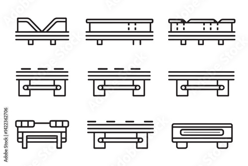 Conveyor Belt Ultra Minimalist 2D Design