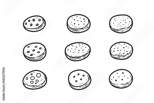 Simple Crumpet 2D Illustration Design