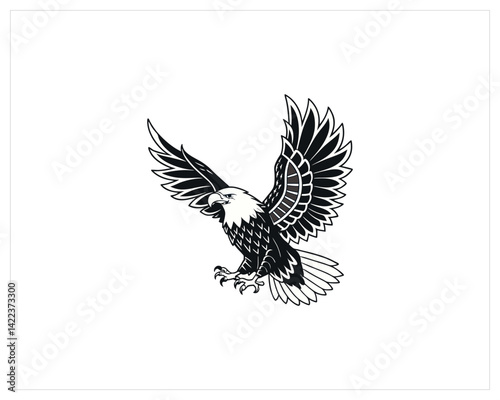 Eagle Tattoo stock, Eagle Tattoo Vector Art, Icon Free SVG Download