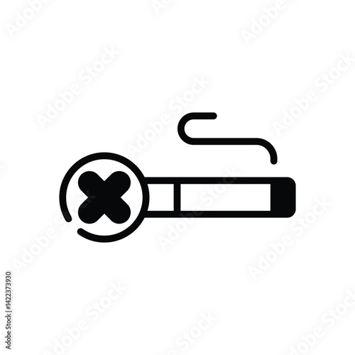 No Smoking Icon vector stock illustration