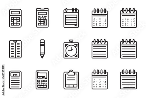 Date Picker Flat Line Icon