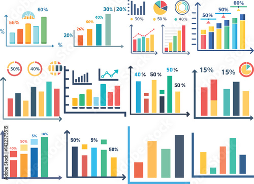 Grafico economia icon vector illustration isolated on white background.