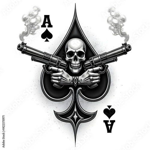 Black & Grey Tattoo Design 
