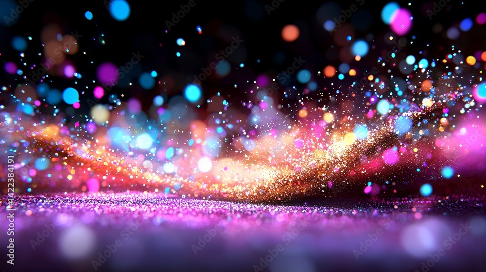Fototapeta premium Bokeh lights abstract background