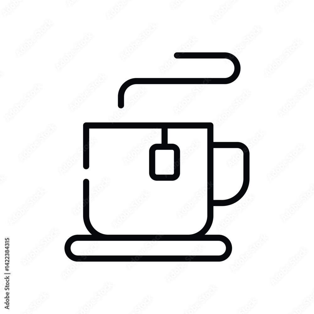 Tea Cup Icon vector stock illustration Tea Cup Icon vector stock illustration