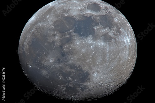 Full Moon, detailed craters