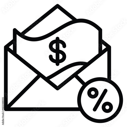 Creditor  icon line vector illustration