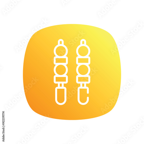Skewer  Icon vector stock illustration