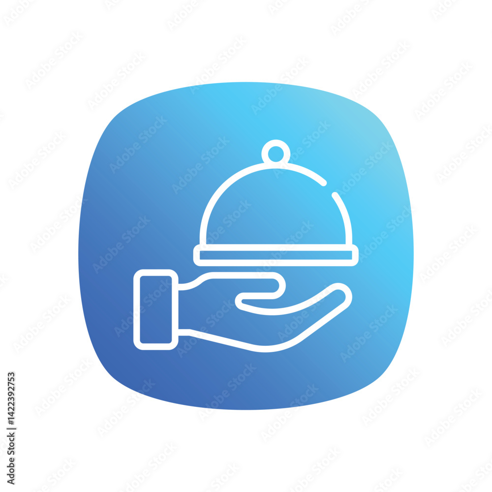 Food Tray Icon vector stock illustration Food Tray Icon vector stock illustration