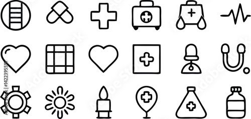 Medical Care icon set