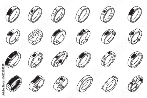 Wallpaper Mural Fitness Band Icon Ultra Minimalist Art Torontodigital.ca