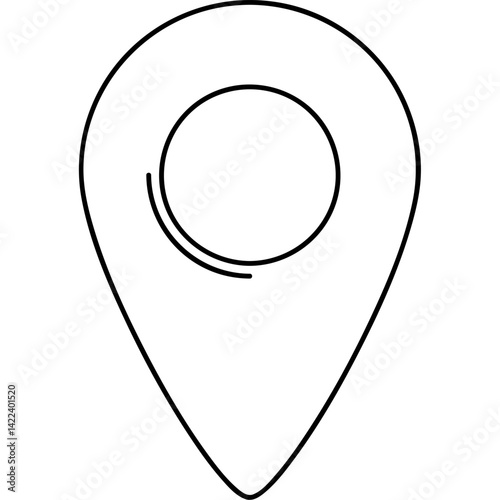 Colorful GPS Pin and Map Marker Vector Illustration
