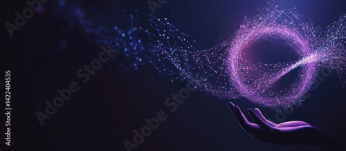 Digital Energy: A Hand Holding the Universe