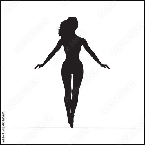 Silhouettes  of Gymnastics, Fitness