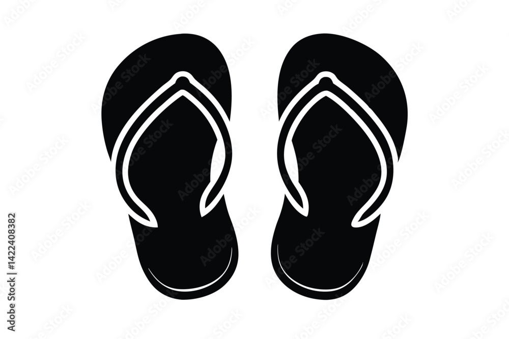 flip flops sandals vector icon flip flops sandals vector icon
