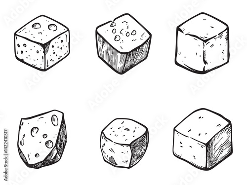 Gorgonzola Modern Minimalist Line Art Piece