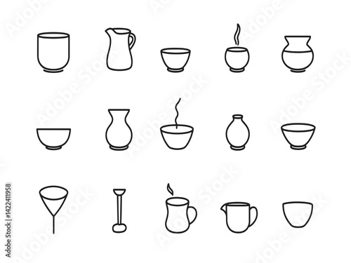 Gravy Icon Minimalist Line Art