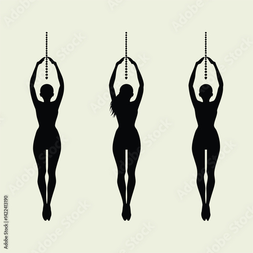Acrobats Silhouette, Circus
