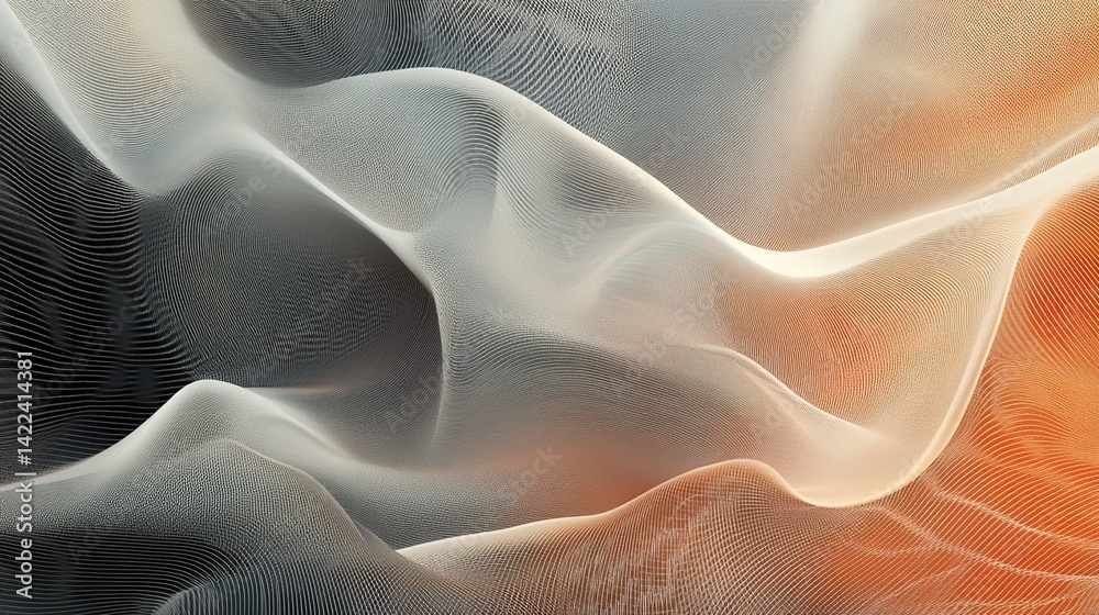 Abstract flowing fabric texture with soft color gradients Abstract flowing fabric texture with soft color gradients
