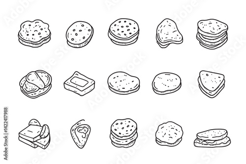 Hash Browns Ultra Minimalist 2D Art